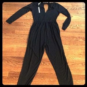 ASOS black  long sleeve romper jumpsuit
